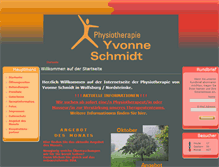 Tablet Screenshot of physio-yvonneschmidt.de